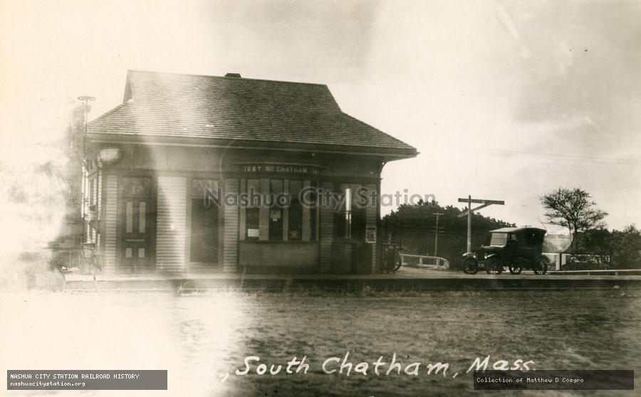 Postcard: Railroad Station, South Chatham, Massachusetts